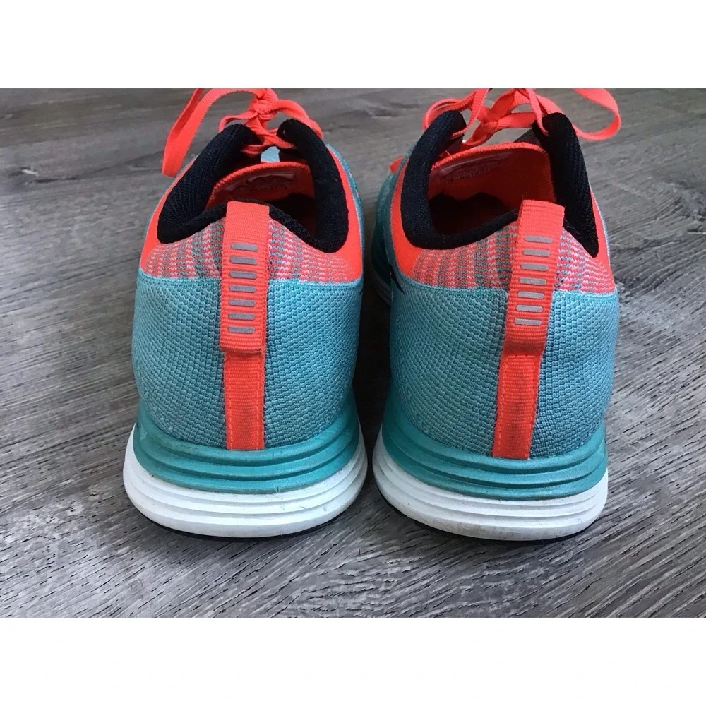 Nike Flyknit Lunar1 Sport Turquoise Pink Women's Sz 9.5 Running Shoes 554888-300